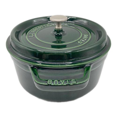 Staub (ストウブ) 両手鍋 グリーン ピコ・ココット・ラウンド