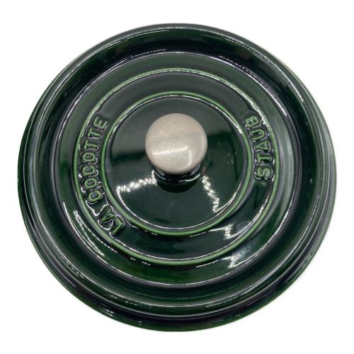 Staub (ストウブ) 両手鍋 グリーン ピコ・ココット・ラウンド