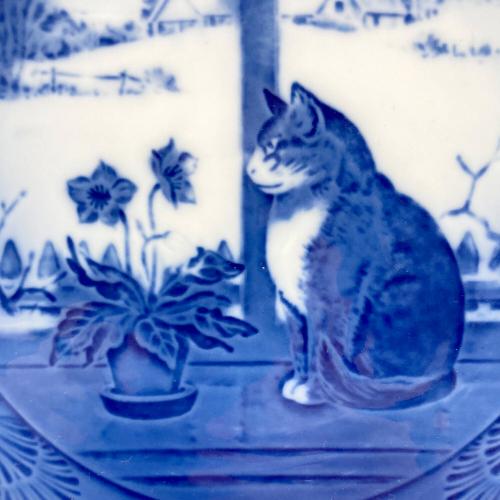 ROYAL COPENHAGEN(ロイヤル・コペンハーゲン) Christmas Rose and Cat イヤープレート