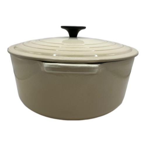 LE CREUSET (ルクルーゼ) 鍋 26cm ココット・ロンド アイボリー