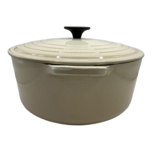 LE CREUSET (ルクルーゼ) 鍋 26cm ココット・ロンド アイボリー