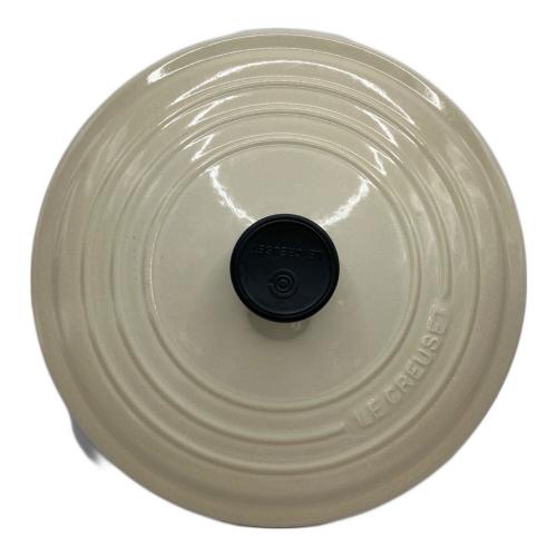 LE CREUSET (ルクルーゼ) 鍋 26cm ココット・ロンド アイボリー