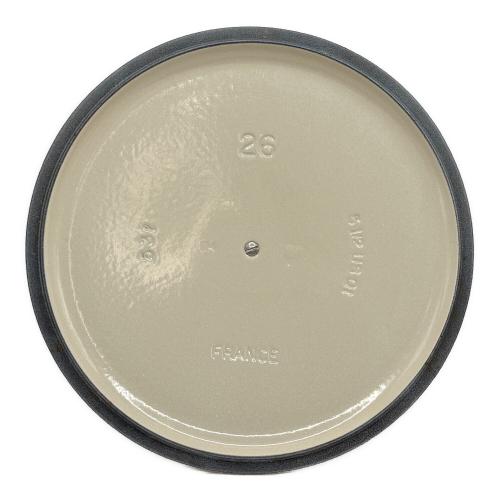 LE CREUSET (ルクルーゼ) 鍋 26cm ココット・ロンド アイボリー