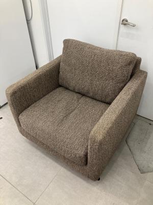 arflex (アルフレックス) 1人掛けソファー クッション付 ブラウン QUADRA MEDIUM