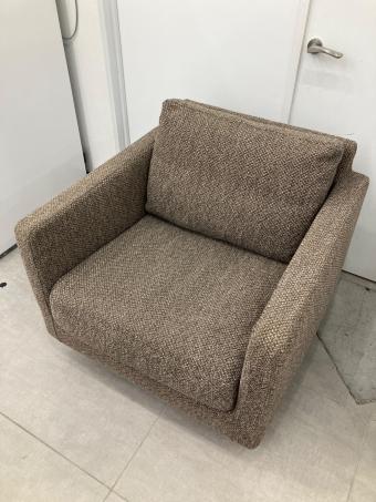 arflex (アルフレックス) 1人掛けソファー クッション付 ブラウン QUADRA MEDIUM