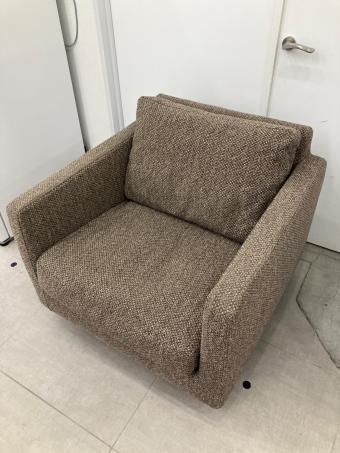 arflex (アルフレックス) 1人掛けソファー QUARDA MEDIUM クッション付き ブラウン