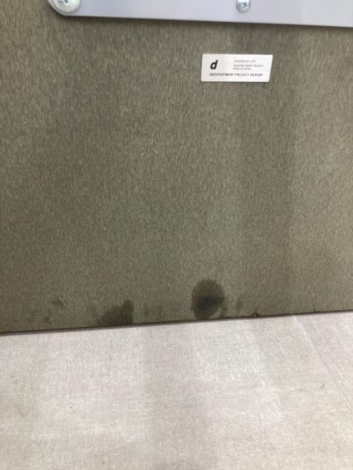 D&DEPARTMENT (ディアンドデパートメント) カフェテーブル ホワイト×シルバー