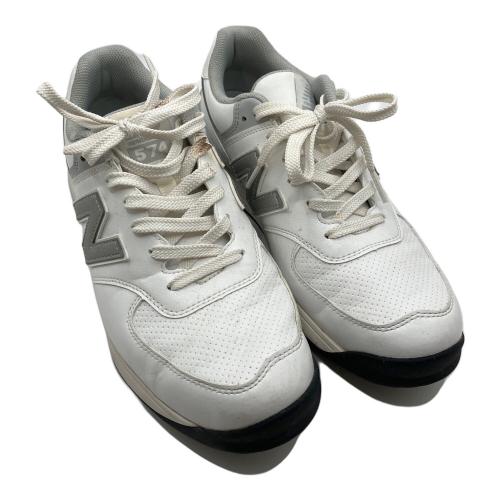 NEW BALANCE (ニューバランス) ゴルフシューズ UGS574S3 メンズ SIZE 25cm ホワイト×グレー