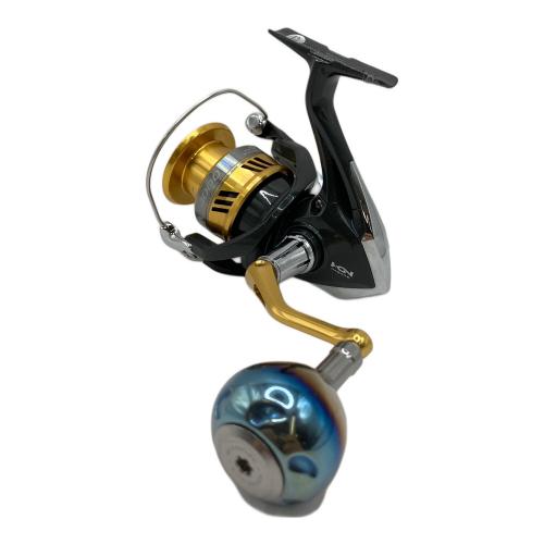 SHIMANO (シマノ) スピニングリール 17 SAHARA 4000XGH ノブ変更：COMEXUS GALAXY-38 チタンシルバー