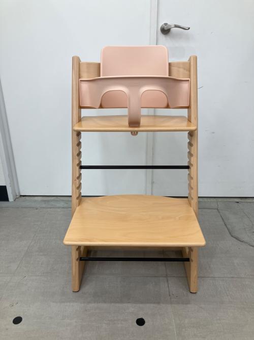 STOKKE (ストッケ) ベビーチェア ベビーセット 現行モデル ナチュラル×ピンク TRIPP TRAPP