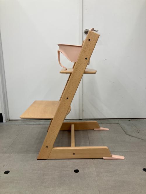 STOKKE (ストッケ) ベビーチェア ベビーセット 現行モデル ナチュラル×ピンク TRIPP TRAPP