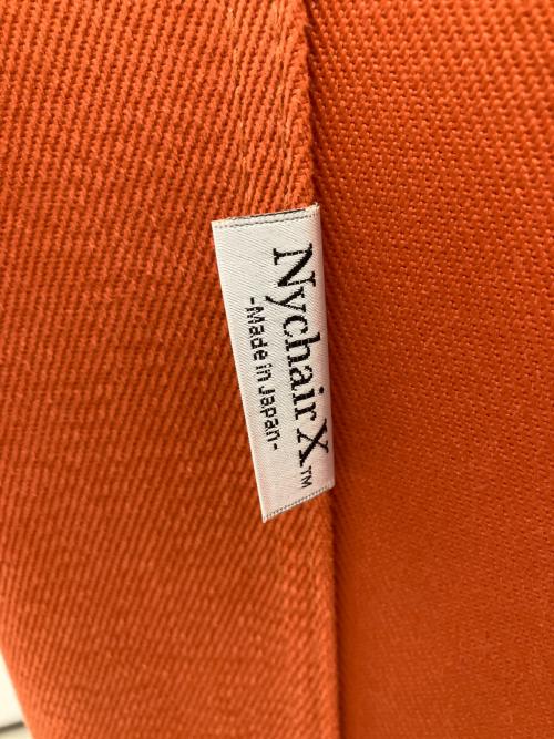 Nychair X (ニューチェア エックス) 折りたたみチェアー 紐付き レッド×ナチュラル