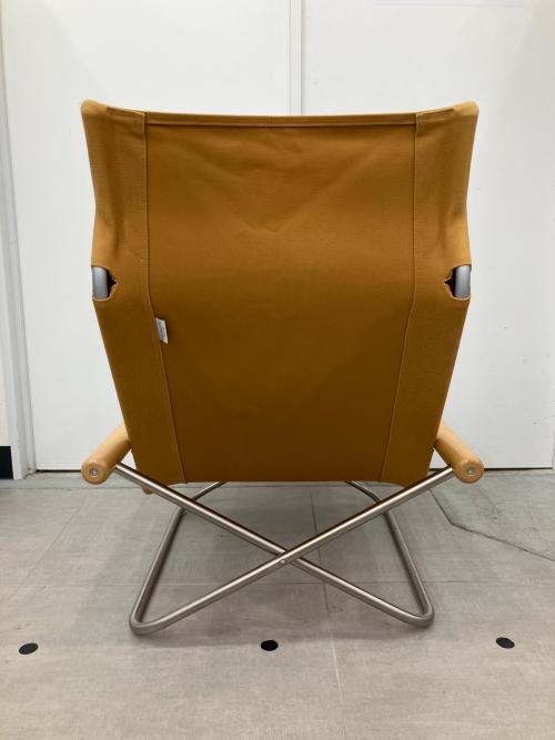 Nychair X (ニューチェア エックス) 折りたたみチェアー 紐欠品 キャメル×ナチュラル