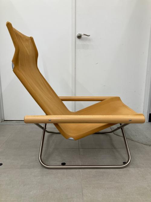 Nychair X (ニューチェア エックス) 折りたたみチェアー 紐欠品 キャメル×ナチュラル