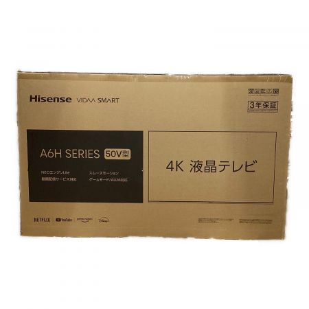 Hisense (ハイセンス) 4Kチューナー内蔵液晶テレビ 50A6H 50インチ 3840x2160 地デジチューナー×2 VODサービス対応 -