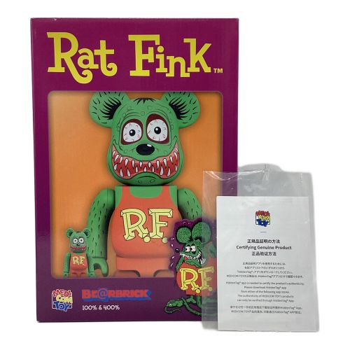 BEAR BRICK (ベアブリック) フィギュア 100％＆400％ @ Π MEDICOM TOY Rat Fink 関節可動確認済み