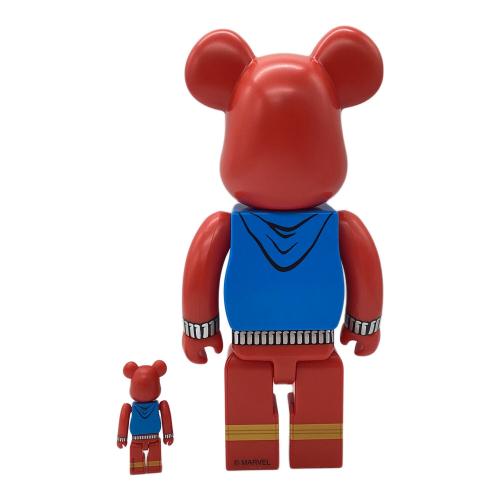 BEAR BRICK (ベアブリック) フィギュア 関節稼働確認済 開封品 100％&400％ @ Π MEDICOM TOY アメイジングスパイダーマン