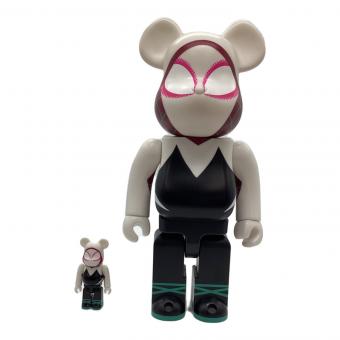 BEAR BRICK (ベアブリック) フィギュア 100％&400％  関節稼働確認済  @ Π MEDICOM TOY SPIDER-MAN グウェン