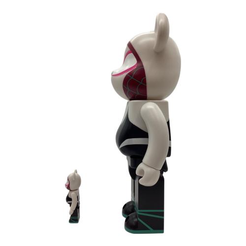 BEAR BRICK (ベアブリック) フィギュア 100％&400％  関節稼働確認済  @ Π MEDICOM TOY SPIDER-MAN グウェン