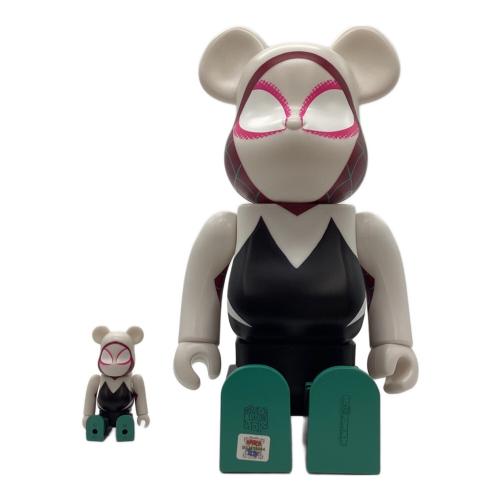 BEAR BRICK (ベアブリック) フィギュア 100％&400％  関節稼働確認済  @ Π MEDICOM TOY SPIDER-MAN グウェン
