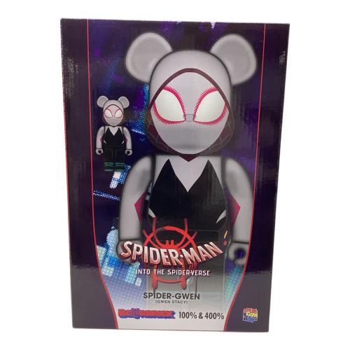 BEAR BRICK (ベアブリック) フィギュア 100％&400％  関節稼働確認済  @ Π MEDICOM TOY SPIDER-MAN グウェン