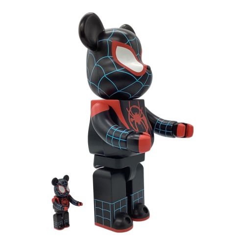 BEAR BRICK (ベアブリック) フィギュア 100％&400％ 関節稼働確認済  開封品  @ Π MEDICOM TOY SPIDER-MAN マイルズ・モラレス