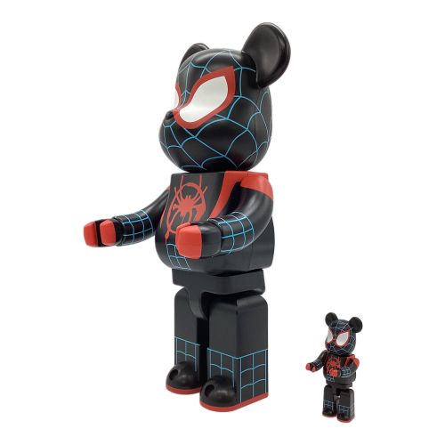 BEAR BRICK (ベアブリック) フィギュア 100％&400％ 関節稼働確認済  開封品  @ Π MEDICOM TOY SPIDER-MAN マイルズ・モラレス