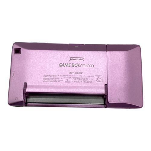 Nintendo (ニンテンドー) GAMEBOY micro 通電確認 OXY-001 10050961