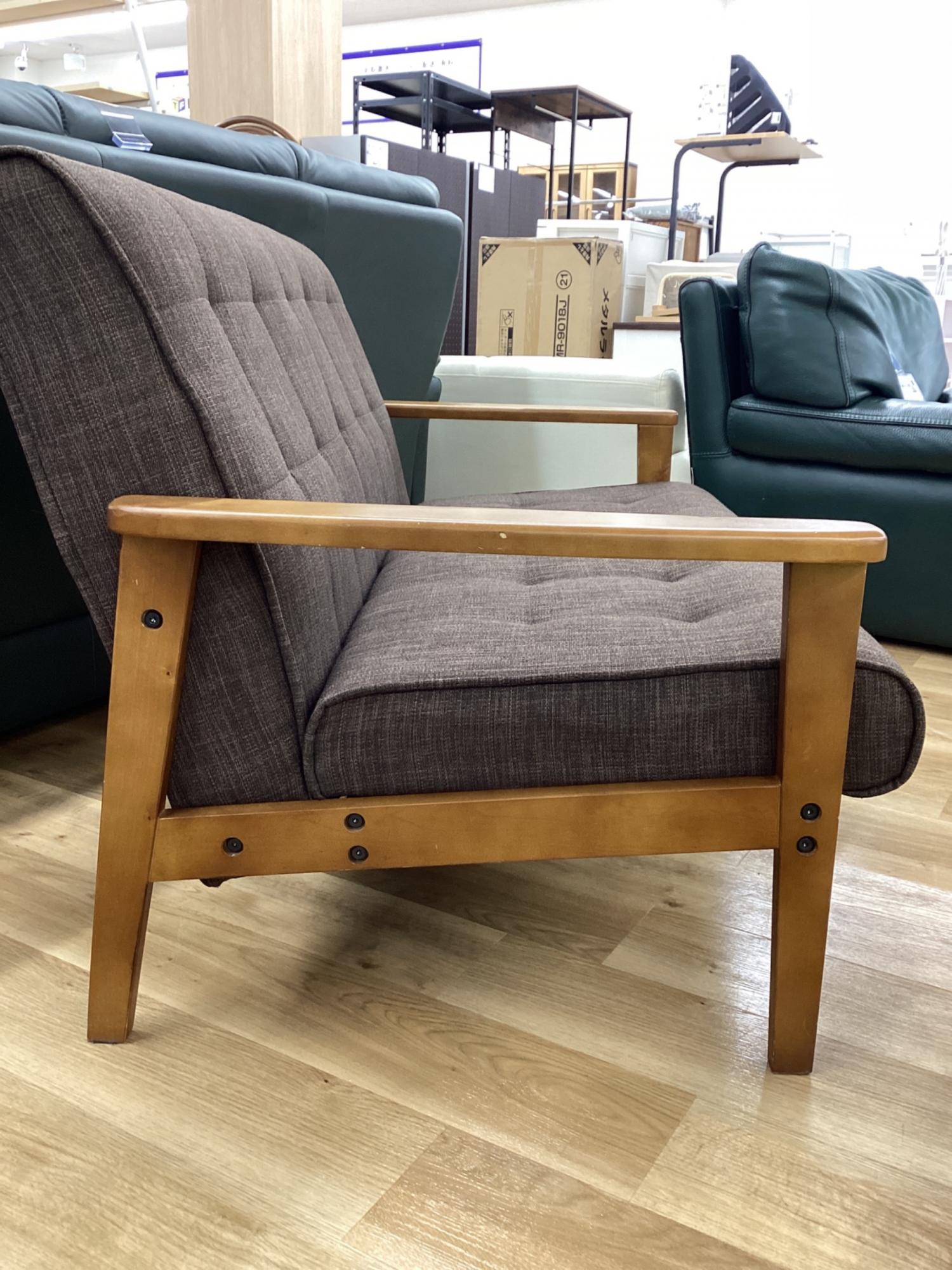 B-COMPANY (ビーカンパニー) 2人掛けソファー ブラウン×ナチュラル