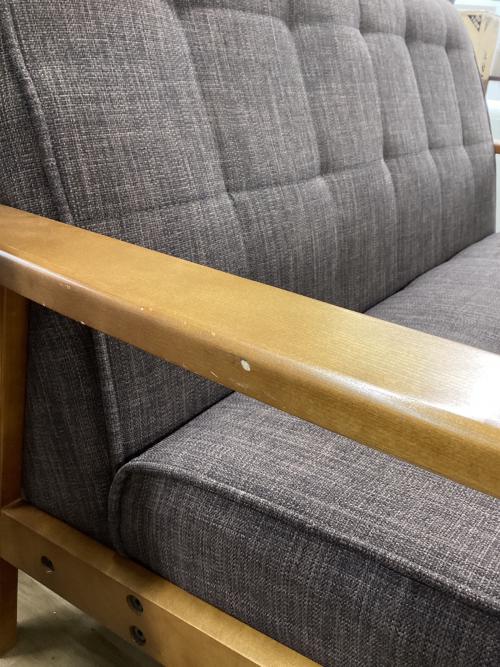 Bカンパニー2人掛けソファブラウン