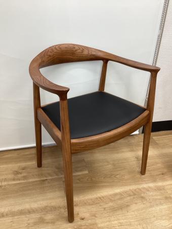 ダイニングチェアー ブラウン×ブラック ウォールナット