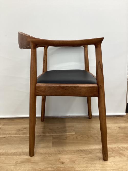 ダイニングチェアー ブラウン×ブラック ウォールナット