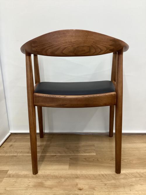 ダイニングチェアー ブラウン×ブラック ウォールナット