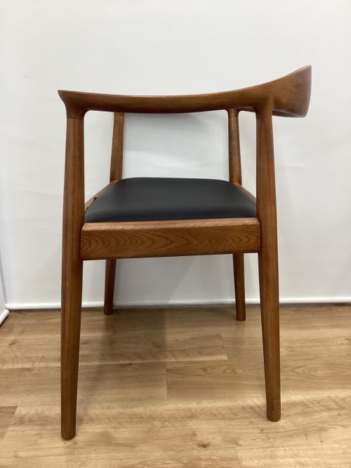 ダイニングチェアー ブラウン×ブラック ウォールナット