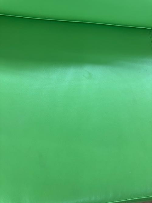 ベンチソファー 黄緑 228 3人掛け 合皮