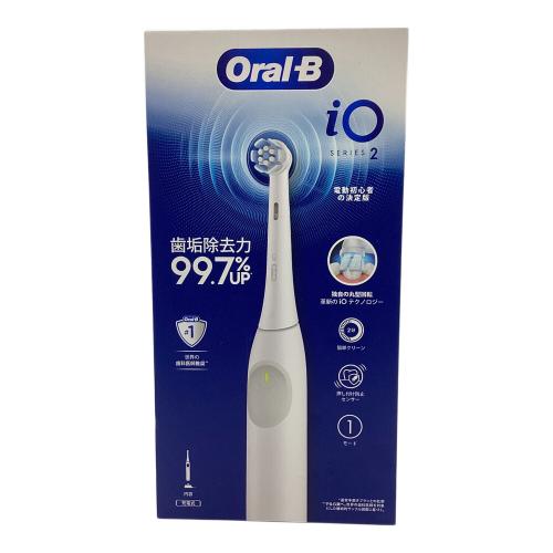 BRAUN (ブラウン) 電動歯ブラシ ブラウンオーラルB 公式 | iO2（ホワイト / 白） IOC52.1C9.0 WT