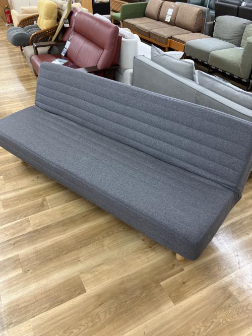 無印良品 (ムジルシリョウヒン) リクライニングソファーベッド グレー 3人掛け ファブリック
