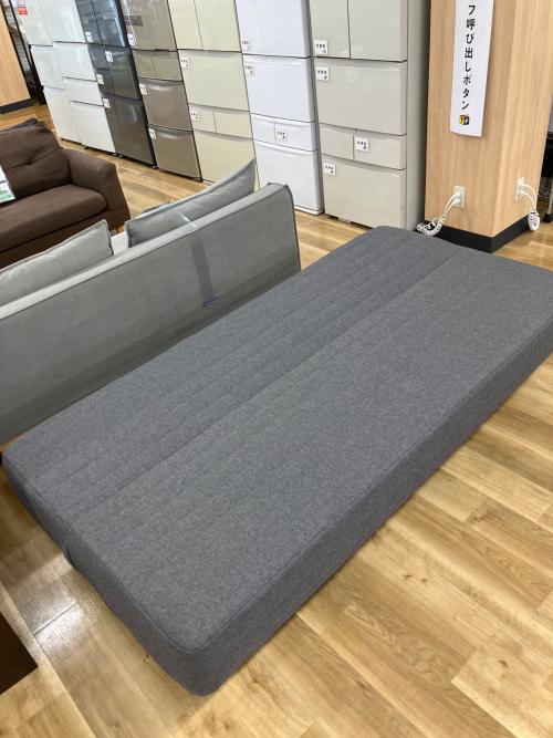 無印良品 (ムジルシリョウヒン) リクライニングソファーベッド グレー 3人掛け ファブリック