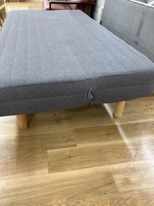 無印良品 (ムジルシリョウヒン) リクライニングソファーベッド グレー 3人掛け ファブリック