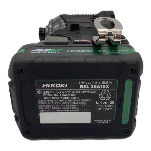 HIKOKI (ハイコーキ) コードレスインパクトドライバー WH18DC 純正バッテリー