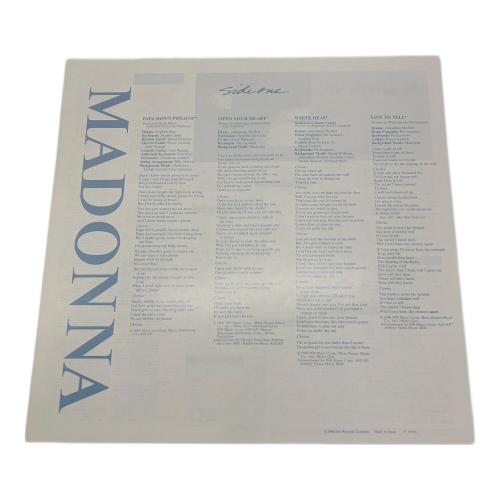 LP 初回プレス限定盤 マドンナ トゥルー・ブルー ピクチャーレコード P-15004