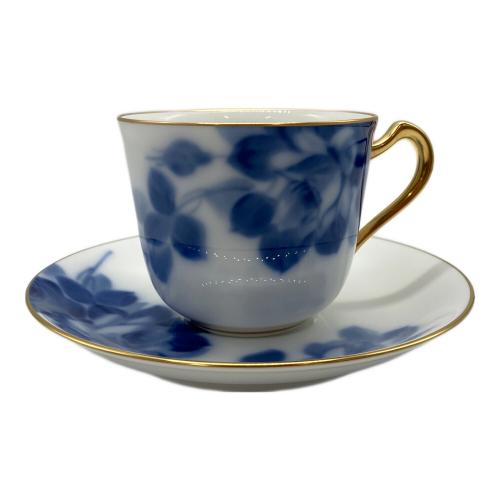 大倉陶園 (オオクラトウエン) コーヒーカップ&ソーサー ブルーローズ(8011)