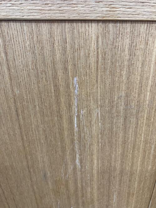 無印良品 (ムジルシリョウヒン) キャビネット ナチュラル 15 2枚扉 引出付き タモ材