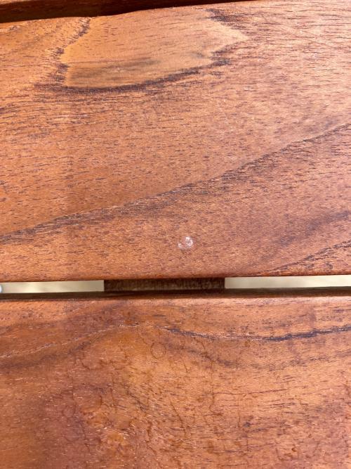 KAYU STYLE ラウンドガーデンテーブル ブラウン 1点セット 木製