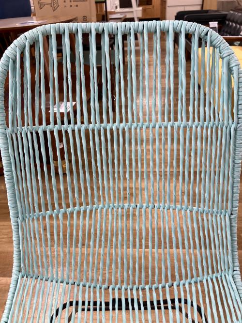 KAYU STYLE ベランダチェア ブルー 1人掛け ラタン