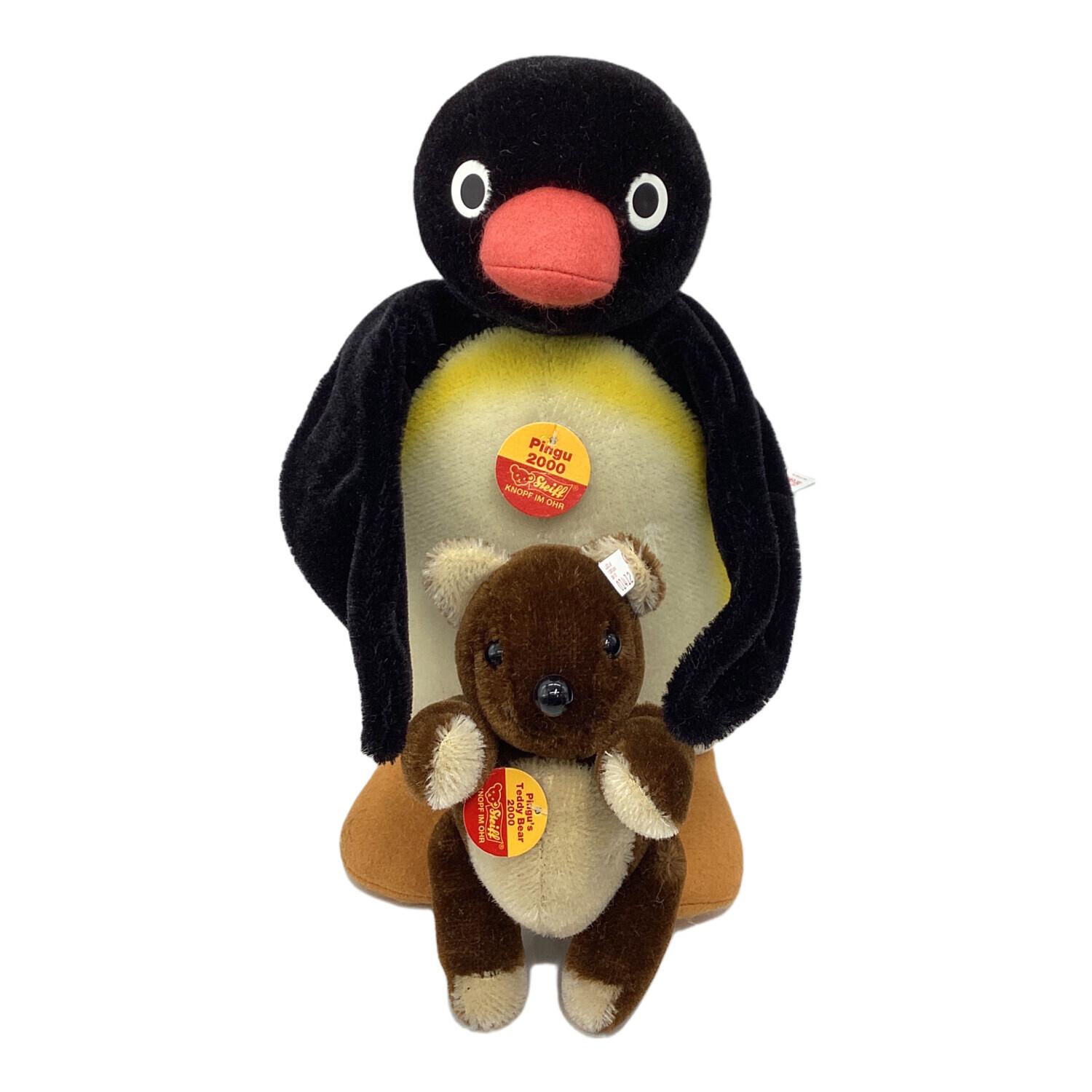 Steiff (シュタイフ) PINGU&BEAR(ピングー＆ベアー) 28cm＆16cm 2000年