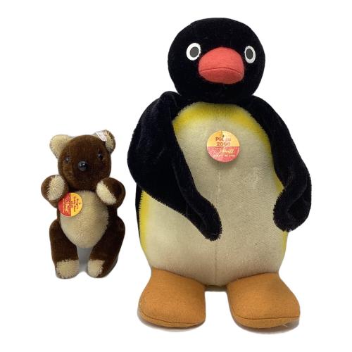 Steiff (シュタイフ) PINGU&BEAR(ピングー＆ベアー) 28cm＆16cm 2000年発売 1500体限定 ヌイグルミ ドイツ製