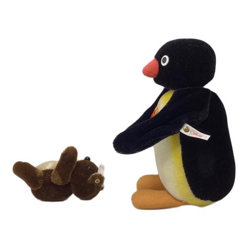 Steiff (シュタイフ) PINGU&BEAR(ピングー＆ベアー) 28cm＆16cm 2000年発売 1500体限定 ヌイグルミ ドイツ製