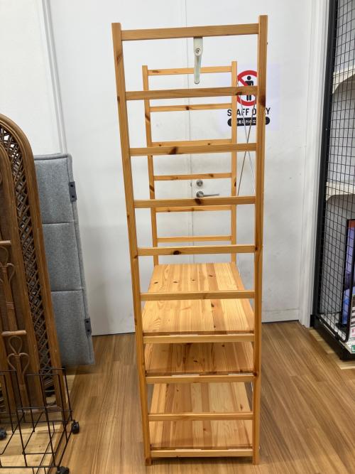 無印良品 (ムジルシリョウヒン) ユニットシェルフ ナチュラル ハンガーラック 302 シングル 棚3段