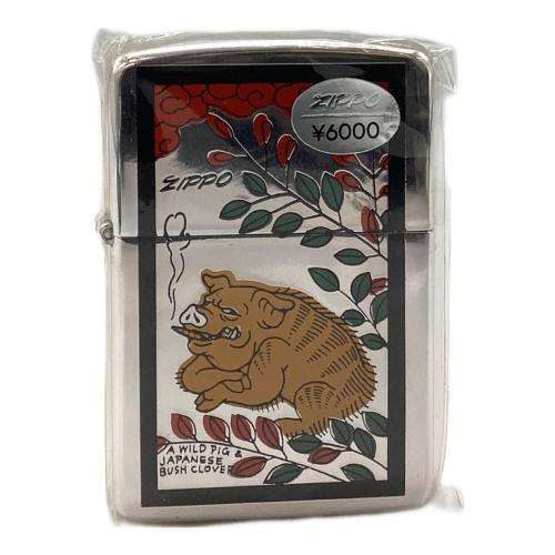 ZIPPO (ジッポ) オイルライター 猪鹿蝶 トリックアート 1994年